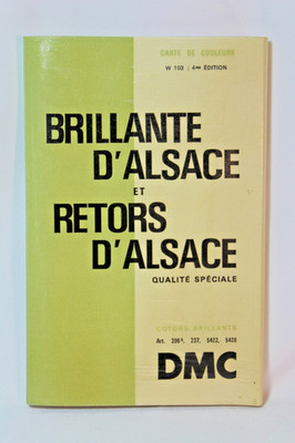 VTG Embroidery DMC Bright Alsace & Alternate Twists Color Chart Catalog  4th Ed.