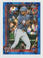 2025 Topps Chrome Update Sapphire Edition Daylen Lile RC Nationals USC146