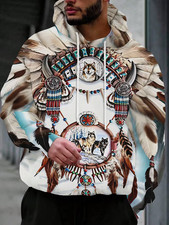 Tribal Native American Design - 3D All Over Print Hoodie - Adults  Youth