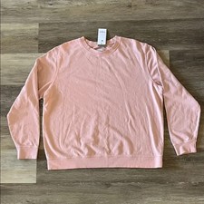NWT Goodfellow  Co Men  s Pullover Sweatshirt Pink Size XXL