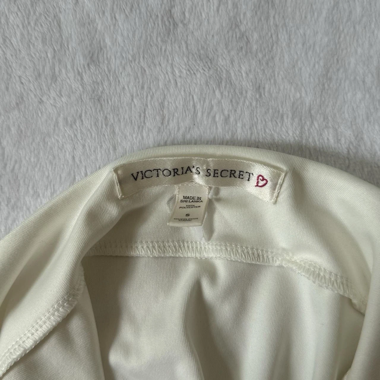 UNDERCOVER Mini abito slip bianco Victoria’s Secret vintage anni 90 taglia S