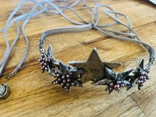 Silver Star Crown Headband Unisex Pre-owed in Good Shape