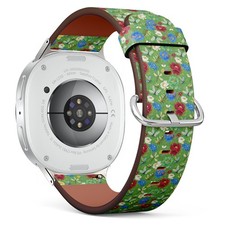 Dragonflies Bees Peonies Vegan Leather Watch Band 40/44/46mm