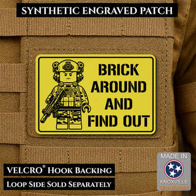 Brick Around & Find Out Funny Morale Patch, 2x3'' | VELCRO  Brand Fastener