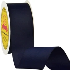 Navy Blue Grosgrain Ribbon 2 inch X 25 Yards Navy Blue Ribbon for Gift Packag...