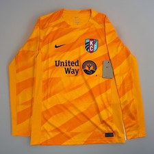 NWT Nike Adult Small Kansas City Current 2024 Orange Goalkeeper Jersey NWSL $110