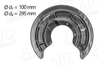 Spritzblech Bremsscheibe AIC 57577 FüR Renault Megane 2 BM0 KM0 ScÉNic JM0 LM0