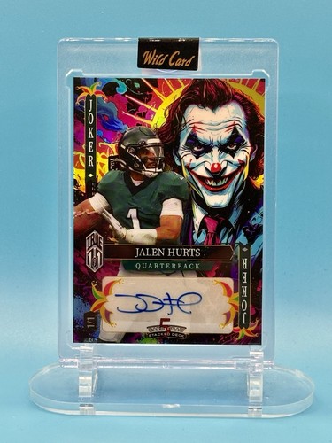 2025 Wild Card Football Jokers - Jalen Hurts True 1/1 Joker Auto