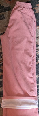 Halara Women's Pink Solid Corduroy Paperbag Straight Leg Pants S Regular