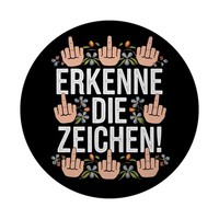Erkenne Die Zeichen Blumensprache Magnet Mit FlaschenöFfner Rund Mit