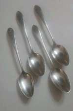 Anrique Gorham Mothers Old Pattern Sterling Silver Set of 4 Teaspoons 1875