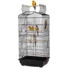 Open Play Top Bird Cage Parakeet Cage w/ Slide-Out Tray for Small Parrot Budgies