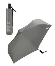 Wpc. IZA Men's Automatic Sun Umbrella 100 Light Blocking Gray Rib Length: 54cm