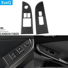 Real Carbon Fiber Window Lift Switch Panel Cover For Nissan Altima Teana 2008-12