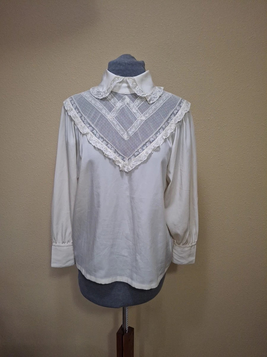 Victorian Lace Regular Size Vintage Tops for Women for sale | eBay