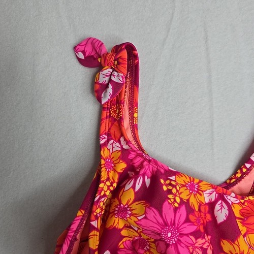 Traje de baño bikini Cat And Jack para niñas XL 14/16 tropical floral playa resort niños - Imagen 5 de 7