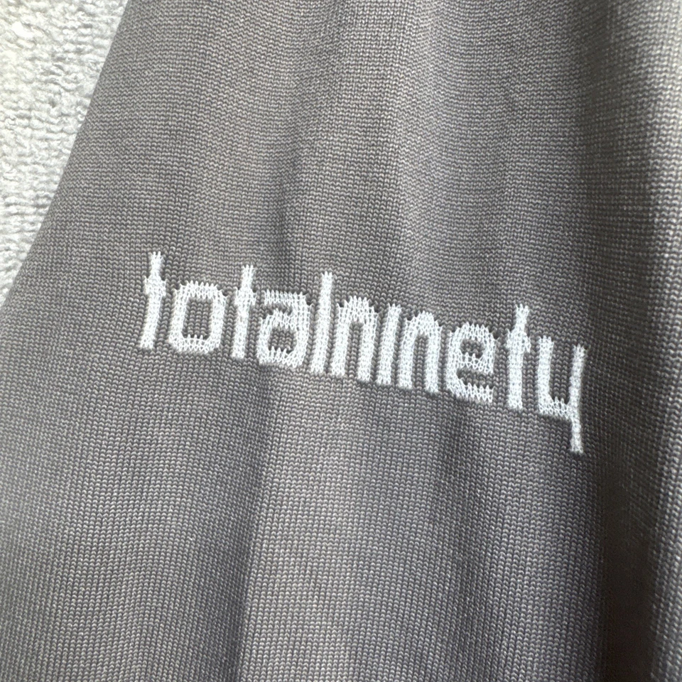 Camisa de fútbol Nike Total 90 Dri-Fit gris blanca manga larga vintage Y2K mediana Foto 2 de 4