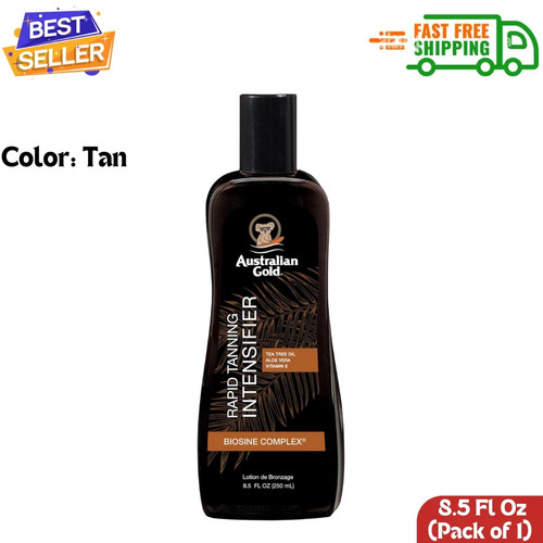 Australian Gold Rapid Tanning Intensifier Lotion, 8,5 flüssige Unzen | Mit Teebaumöl.