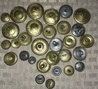Waterbury Button Great Seal Eagle Brass Button Mixed US Military Lot — photo 2