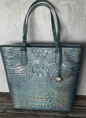 Brahmin Ellen Artic Blue Melbourne, NWT sparkle glitter PRETTY EYE PLACEMENT 