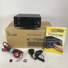 Icom IC-7300 HF 50MHz Transceiver Ham Radio HM-219 Microphone SD Card