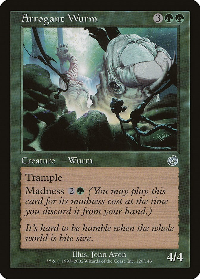 Arrogant Wurm #120 *Normal* (LP) - Torment MTG