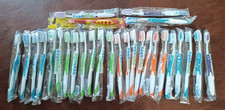 Toothbrush Bulk Lot of 27 Adult Rubber Grip Fresh Mint Individually Wrapped