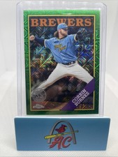 2023 Topps Series 2 #2T88C-87 Corbin Burnes 1988 Chrome Mojo Green /99 MIL