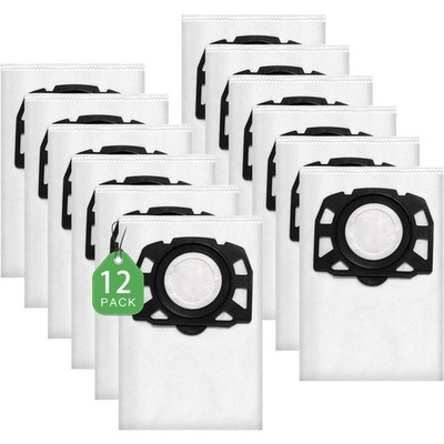 12 Stück KFI 487 Staubsaugerbeutel für Kärcher WD4,WD5,WD6,WD5P,WD6P, MV 4, M...