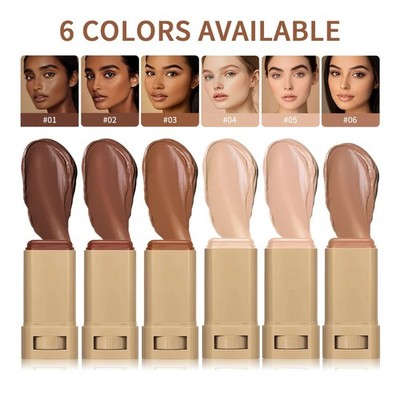 Waterproof Skin Tint Stick Serum Foundation Balm Face Contour Makeup Pro