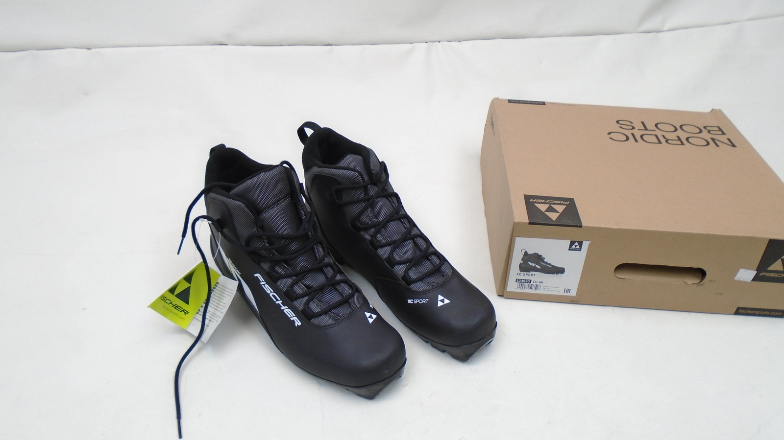 SALOMON STIVALI DA SCI FISCHER XC SPORT NORDIC DA UOMO TAGLIA US 12 (EU 46) BIANCO NERO S23520