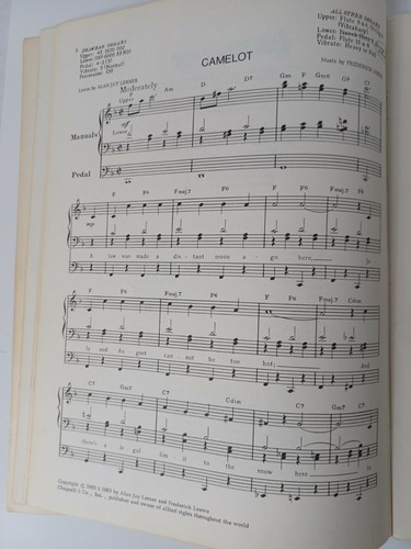 Chappell’s Twofer CAMELOT & MY FAIR LADY - 2 Complete All Organ Selections - Picture 7 of 11
