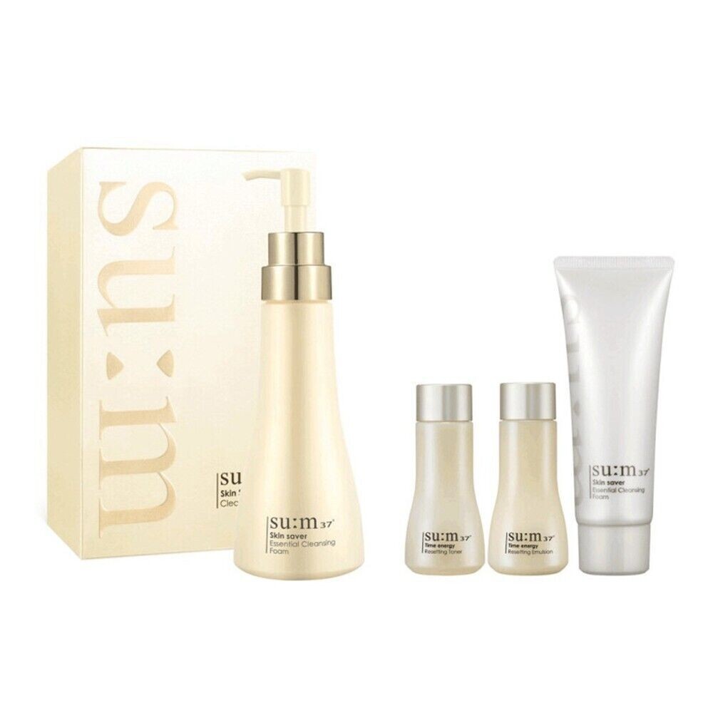 SU:M37 Skin Saver Essential Cleansing Foam Special Set K-beauty