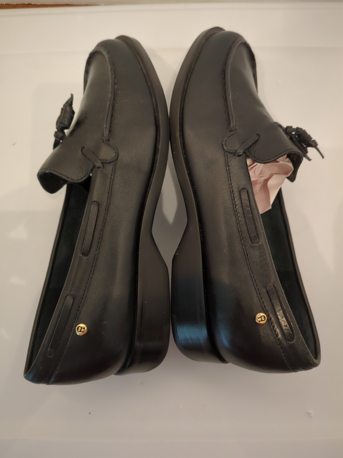 Etienne Aigner Women’s Black Leather Gotham Shoes Size 5 1/2 Tassel