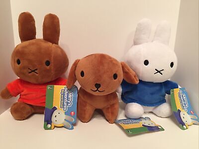 Melanie Grunt Talking Plush Toys Set of All 4 Miffy Adventures Big and Small