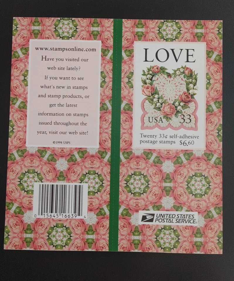 US Stamps SC# 3274a LOVE VICTORIAN HEART Pane of 20. P#V2223. MNH. Free Ship! - Image 2 of 3