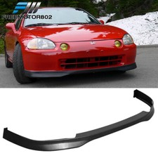 Fit 93-97 Civic Del Sol Pp Type R Style Unpainted Black Front Bumper Lip Spoiler Fit 93-97 Civic Del Sol Pp Type R Style Unpainted Black Front Bumper Lip Spoiler