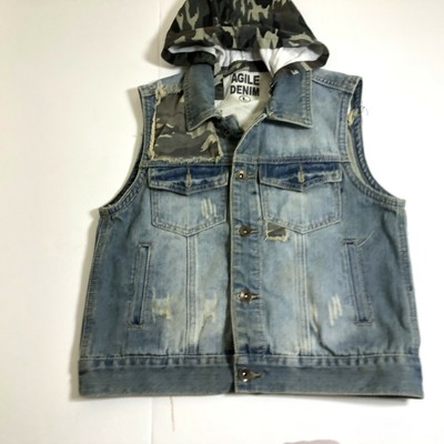 Agile Denim Jean vest camo camouflage 