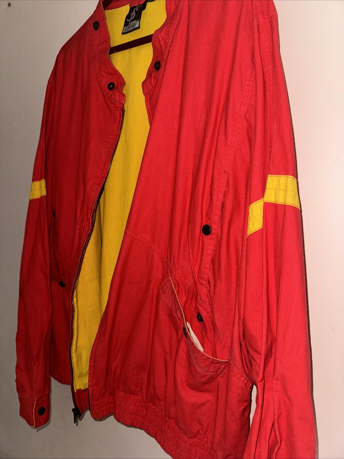 Giacca leggera Yves Saint Laurent Sport rosso giallo