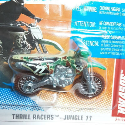Hot Wheels HW450F Dirt Bike Thrill Racers Jungle 11 SHORT CARD