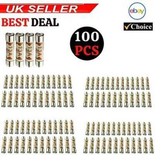 25x to 100x 13A Domestic Fuses Plug Top Household Mains 13amp Cartridge Fuse UK