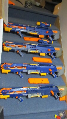 Set of 4 Nerf N-Strike Longshot CS-6 Sniper Rifle Blaster Gun | eBay