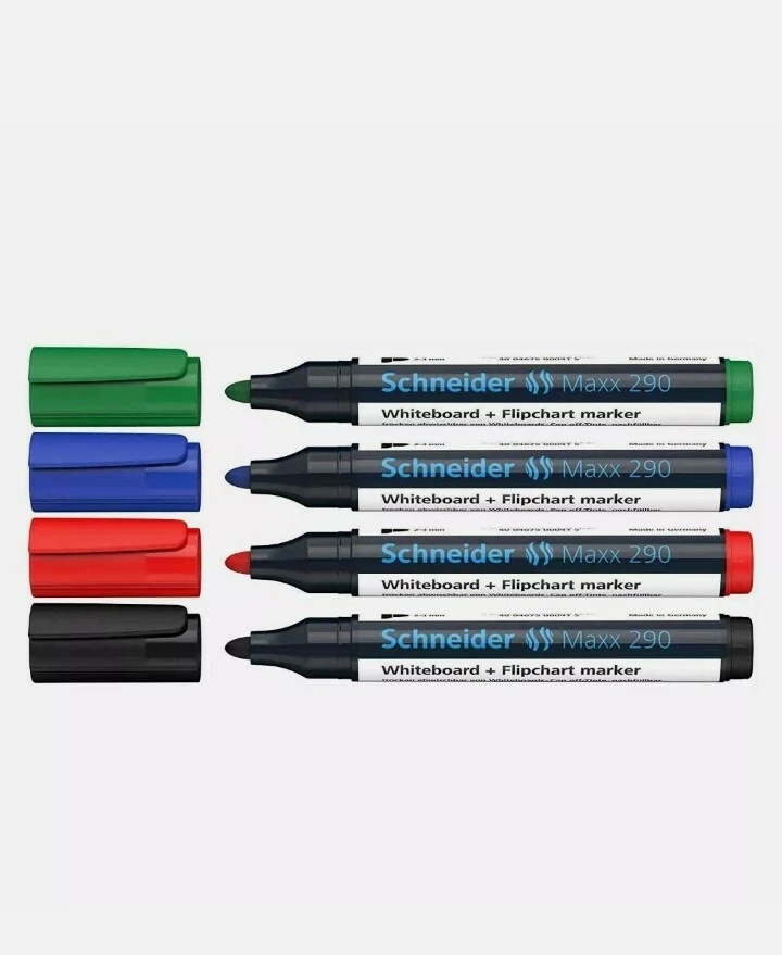 Schneider Boardmarker Maxx 290 Rundspitze Etui je 4 Stück