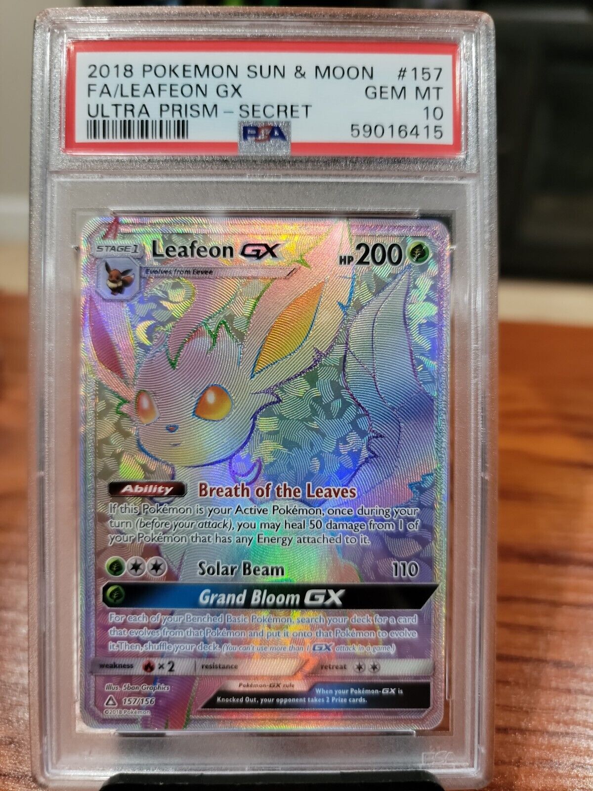 Pokemon GRADED Card - PSA 9: CELESTEELA GX #162 - FULL ART (SUN & MOON:  ULTRA PRISM - SECRET)