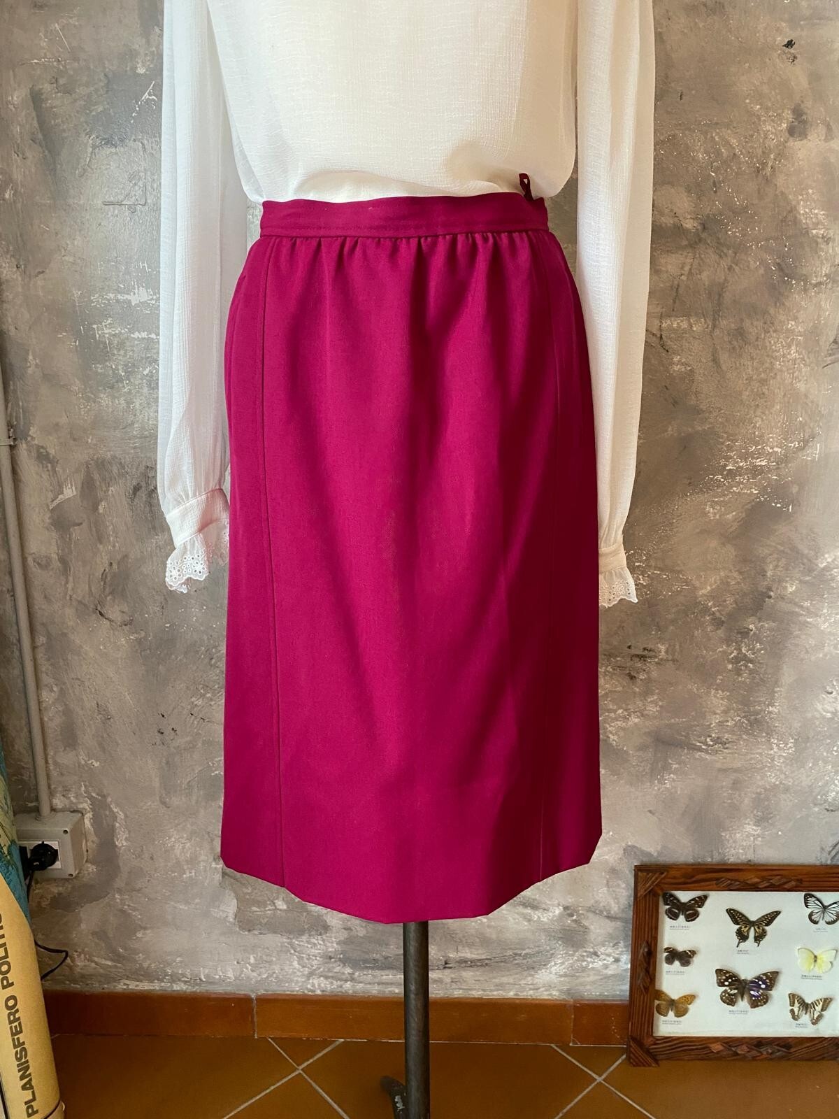 Saint Laurent rive gauche Gonna vintage in lana 38