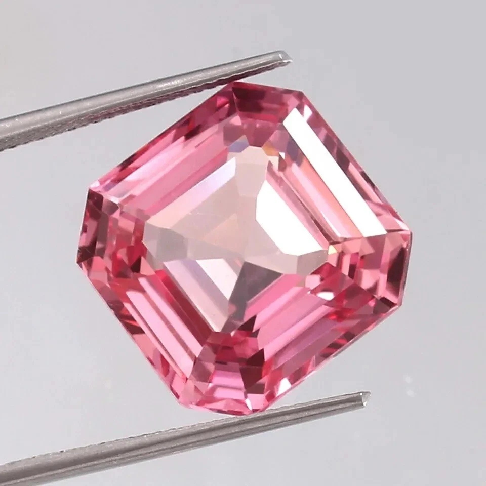 Piedra preciosa de corte suelto de morganita rosa natural impecable de Madagascar 9x9 mm Foto 3 de 4