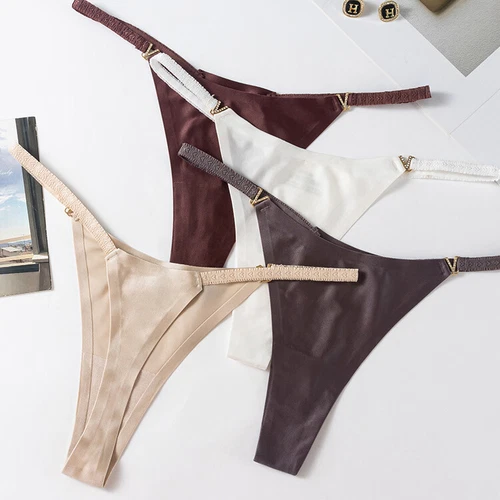 1/5 Pack Lot Womens Sexy Silky Satin Panties Thongs G string Bikinis Underwear - Picture 1 of 31
