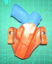 Tagua DSH-1232 RH Brown Leather Open Top Dual Snap IWB Holster for FN Five-seveN