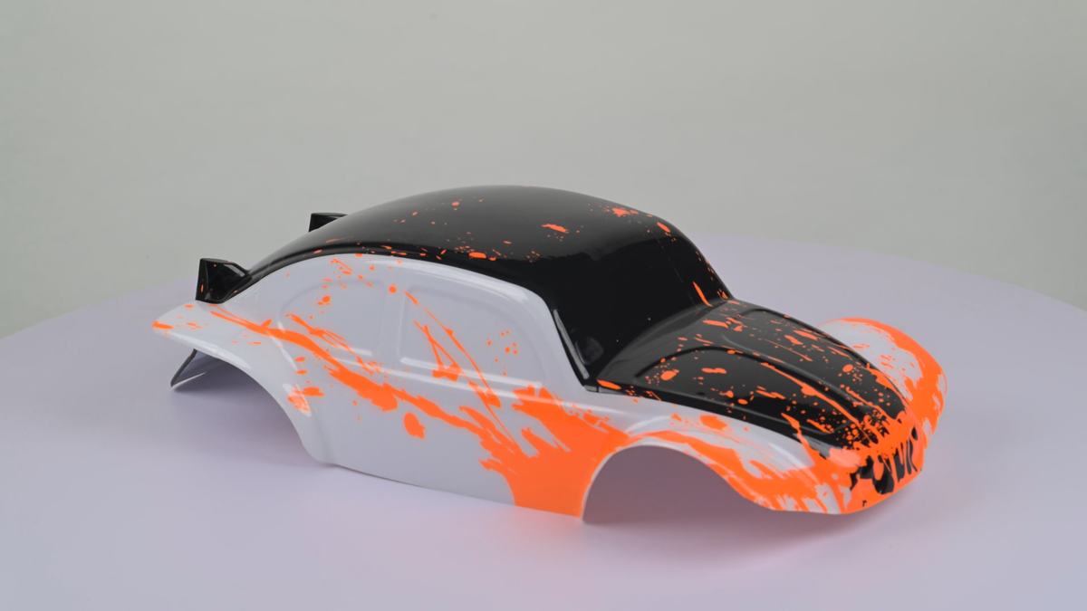 Custom Bug Body Muddy Orange/WB Shell for ARRMA 1/8 Nero 6S BLX VW