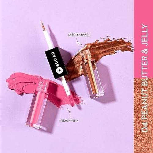 SUGAR Two Good To Be True Dual Eyeshadow, 04 Peanut Butter & Jelly (1.5ml) - Picture 2 of 6